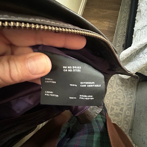 Brown leather vintage retro jacket size medium great condition - Picture 4 of 4